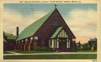 Galilee Episcopal Church - Virginia Beach Postcards, Virginia VA Postcard