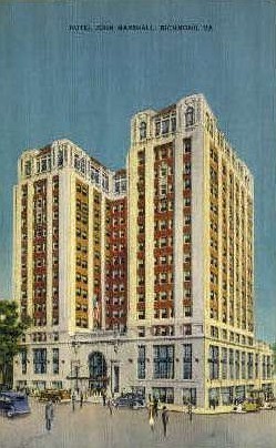 Hotel John Marshall - Richmond, Virginia VA Postcard