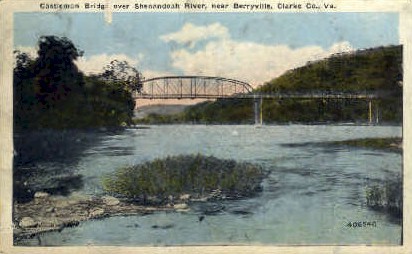 Castleman Bridge - Berryville, Virginia VA Postcard