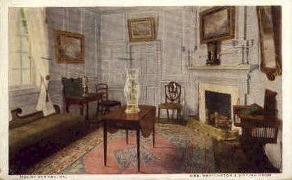 Mrs. Washingtons Sitting Room - Mt Vernon, Virginia VA Postcard