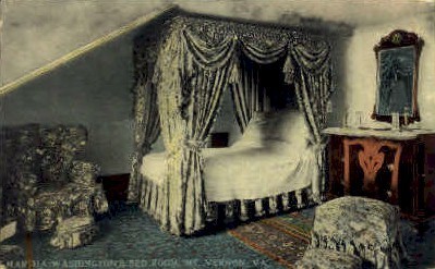 Martha Washingtons Bed Room - Mt Vernon, Virginia VA Postcard