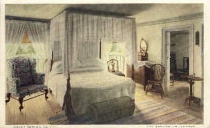 Washington Bedroom - Mt Vernon, Virginia VA Postcard