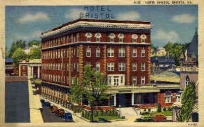 Hotel Bristol - Virginia VA Postcard