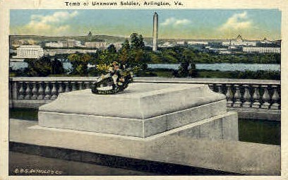Tomb of Unknown Soldier - Arlington, Virginia VA Postcard
