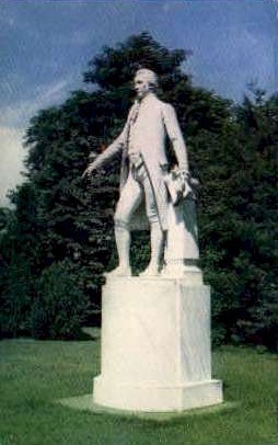 Statue of James Monroe - Charlottesville, Virginia VA Postcard