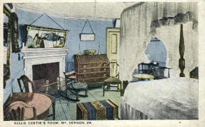 nellie Custis's Room - Mt Vernon, Virginia VA Postcard