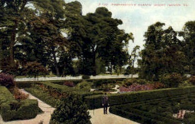 Washingtons Garden - Mt Vernon, Virginia VA Postcard