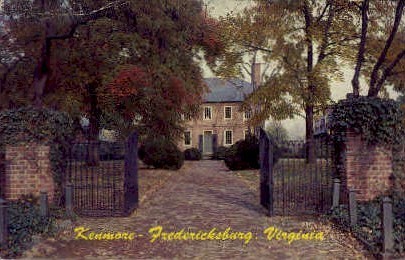 Kenmore - Fredericksburg, Virginia VA Postcard