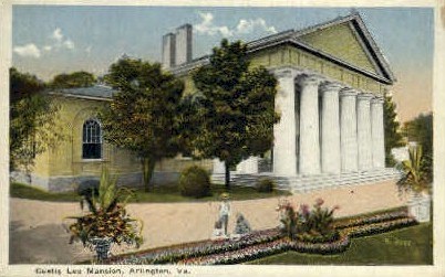 Custis-Lee Mansion  - Arlington, Virginia VA Postcard