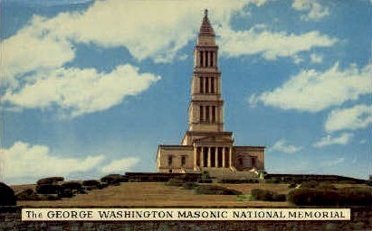 George Washington Memorial - Alexandria, Virginia VA Postcard