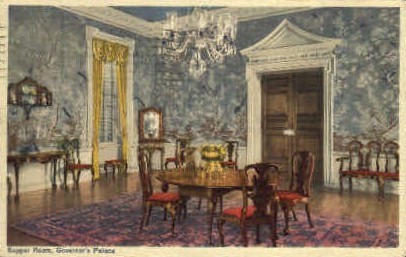 Supper Room, Governors Palace - Williamsburg, Virginia VA Postcard