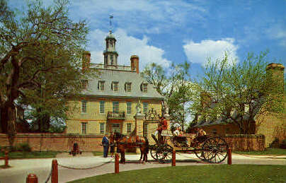 The Governors Palace - Williamsburg, Virginia VA Postcard