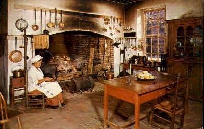 Kitchen at Governors Palace - Williamsburg, Virginia VA Postcard