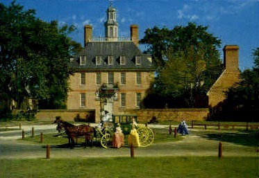 Governors Palace - Williamsburg, Virginia VA Postcard