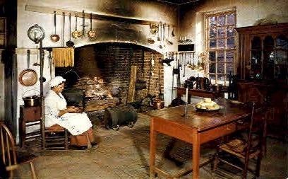 Kitchen at Governors Palace - Williamsburg, Virginia VA Postcard