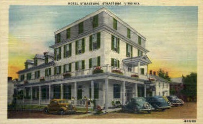 Hotel Strasburg - Virginia VA Postcard