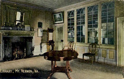 Library at Mt. Vernon - Mt Vernon, Virginia VA Postcard