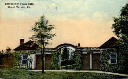 Texas Gate - Mt Vernon, Virginia VA Postcard