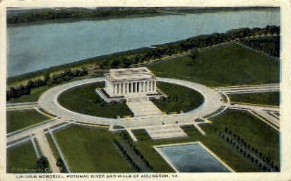 Lincoln Memorial - Arlington, Virginia VA Postcard