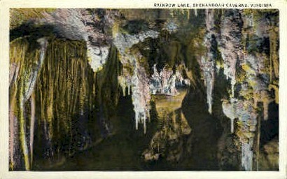 Rainbow Lake  - Shenandoah Caverns, Virginia VA Postcard