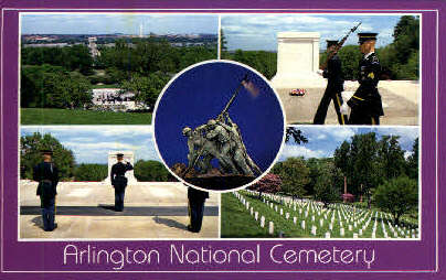 Arlington National Cemetary - Virginia VA Postcard