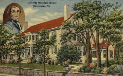 General Morgans Home - Winchester, Virginia VA Postcard