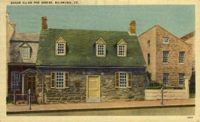 Edgar Allan Poe Shrine - Richmond, Virginia VA Postcard