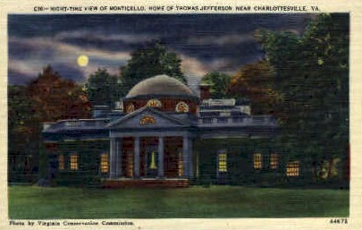 Monticello   - Charlottesville, Virginia VA Postcard