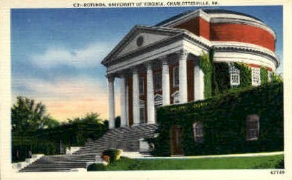 Rotunda, University of Virginia - Charlottesville Postcard
