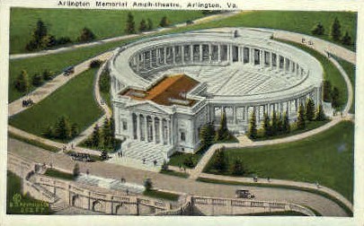 Arlington Memorial Amphitheatre - Virginia VA Postcard