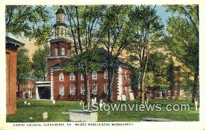 Christ Church  - Alexandria, Virginia VA Postcard