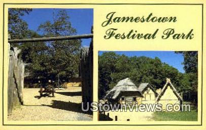 Jamestown Festival Park - Virginia VA Postcard
