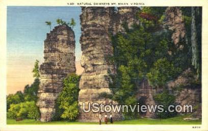 Natural Chimneys  - Mount Solon, Virginia VA Postcard