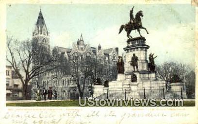 Washington Monument And City Hall  - Richmond, Virginia VA Postcard