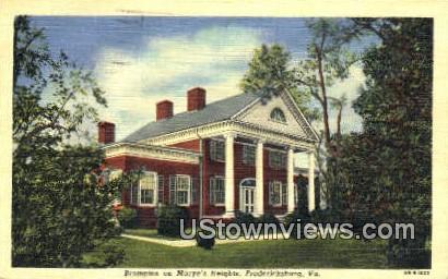 Brompton On Maryes Heights  - Fredericksburg, Virginia VA Postcard