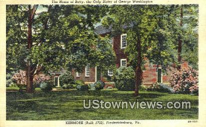 Kenmore    - Fredericksburg, Virginia VA Postcard