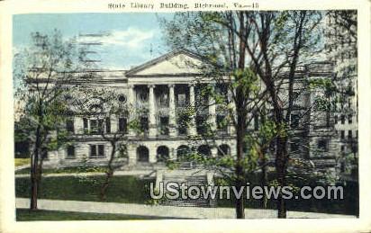 State Library Building  - Richmond, Virginia VA Postcard