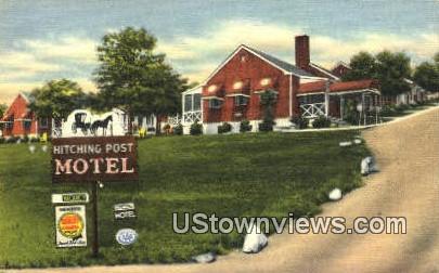 Hitching Post Motel  - Roanoke, Virginia VA Postcard