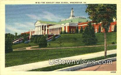 The Handley High School  - Winchester, Virginia VA Postcard