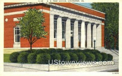 Us Post Office  - Lexington, Virginia VA Postcard