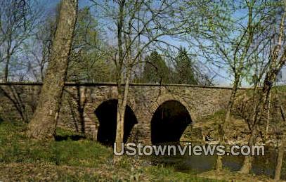 The Old Stone Bridge  - Bull Run, Virginia VA Postcard