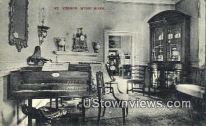 Music Room  - Mount Vernon, Virginia VA Postcard