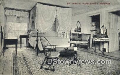 Washingtons Bedroom  - Mount Vernon, Virginia VA Postcard