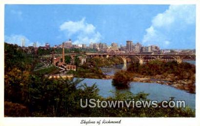 Skyline  - Richmond, Virginia VA Postcard