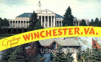 Greetings From  - Winchester, Virginia VA Postcard