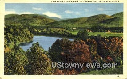 Shenandoah River  - Skyline Drive, Virginia VA Postcard