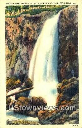 Falling Springs  - Covington, Virginia VA Postcard