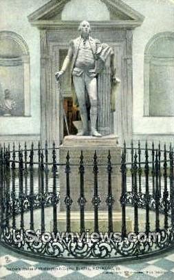Houdons Statue Of Washington  - Richmond, Virginia VA Postcard