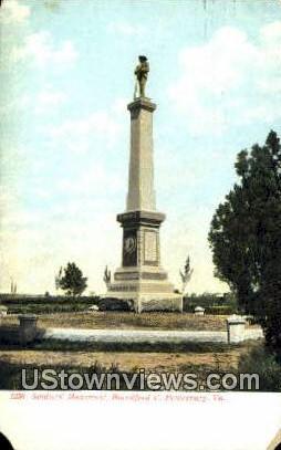 Soldiers Monument  - Petersburg, Virginia VA Postcard