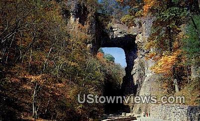 One of Seven Natural Wonders World - Natural Bridge, Virginia VA Postcard
